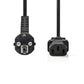 Nedis Power Cable Schuko Male Angled to IEC-320-C13 2.0m Black - CEGB10000BK20