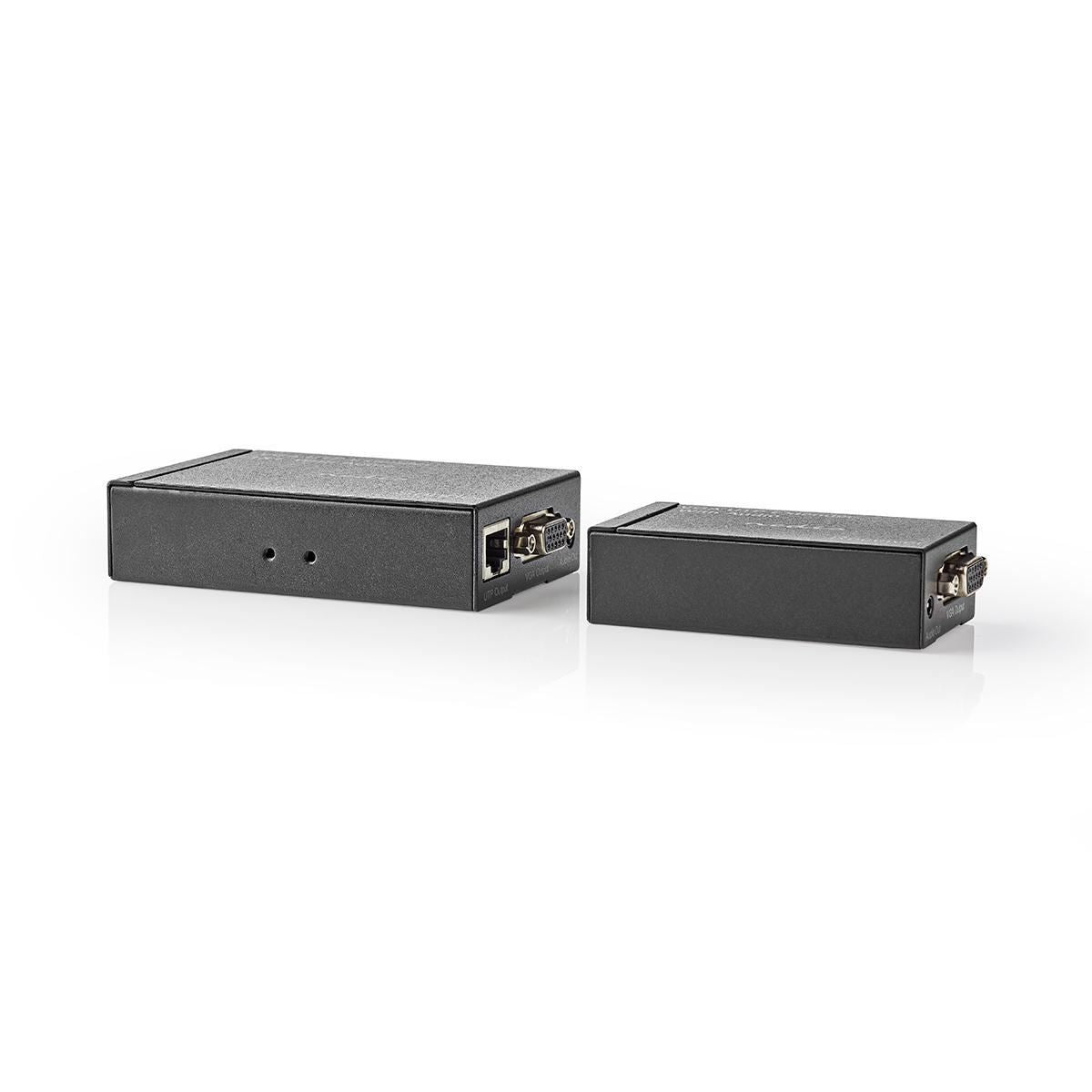 Nedis VGA and Audio Extender Up to 300m over Cat 5e Cat 6 Transmitter & Receiver - CREP5930BK