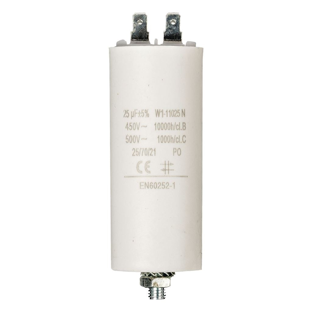 Fixapart 1x Capacitor 25.0uf / 450 v + earth - W1-11025N