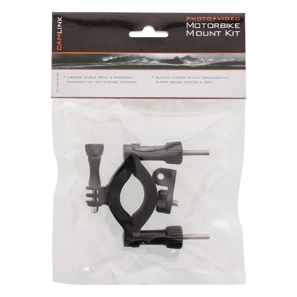 Camlink Motorbike handlebar mount kit for action camera - CL-ACMK30