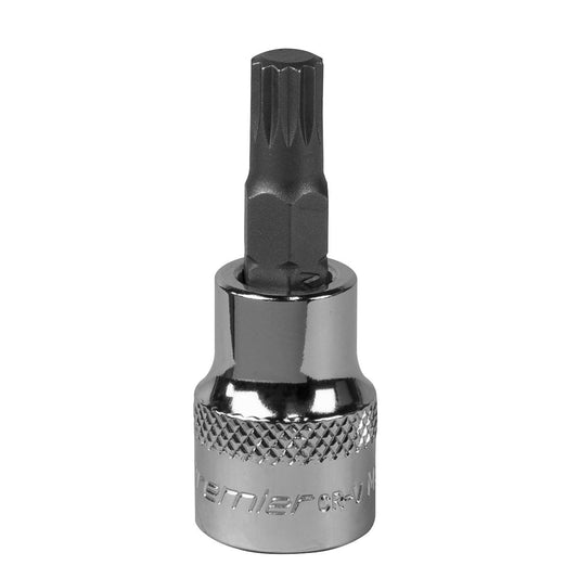Sealey Spline Socket Bit M8 3/8"Sq Drive SBS006