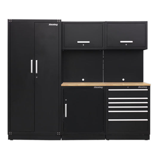 Sealey Premier 2.5m Storage System - Oak Worktop APMSCOMBO1W