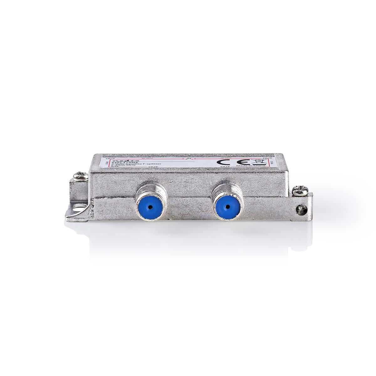 Nedis Satellite F-Splitter Max 11.5 dB gain 5 to 2400 MHz 4 Outputs - SSPL410ME