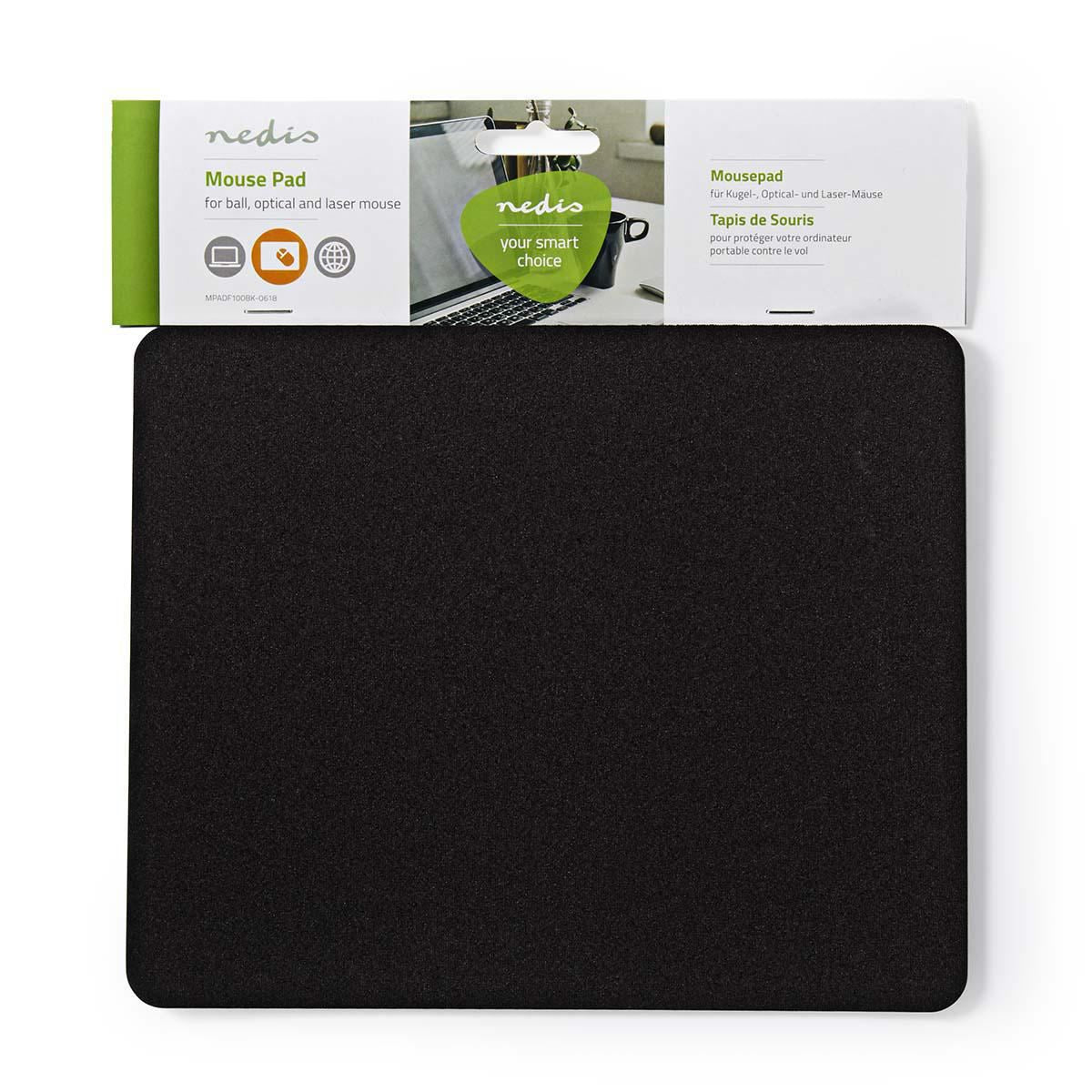 Nedis Mouse pad Black MPADF100BK