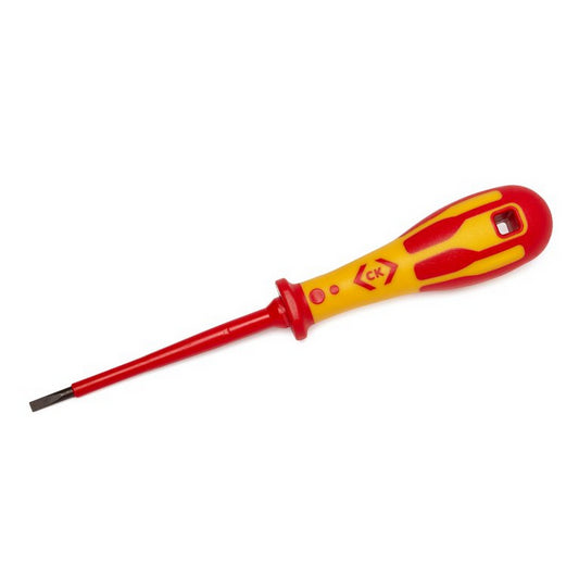 CK Tools Dextro VDE Screwdriver SLP 4.0x100 on Hanger T49144-040H