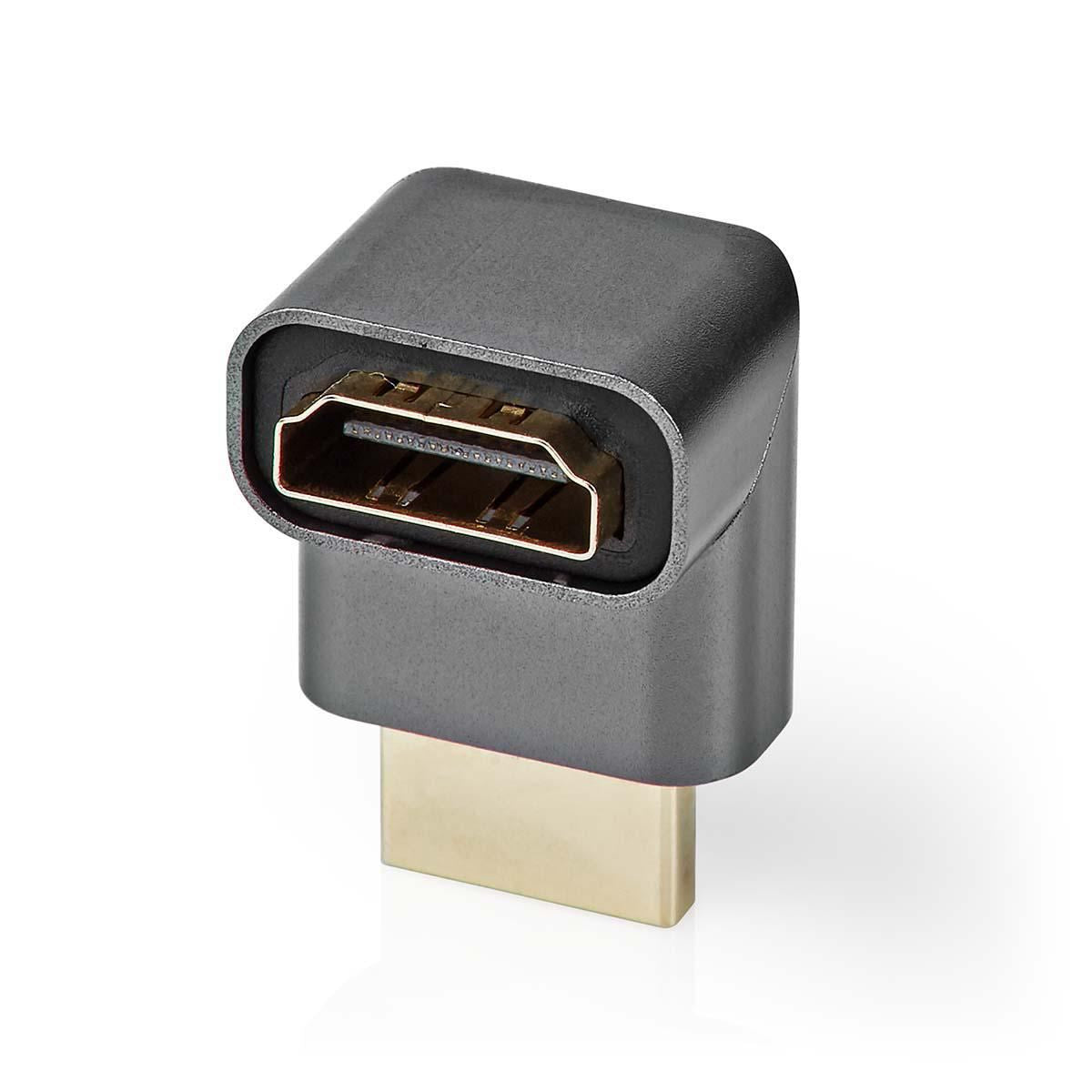 Nedis 270° HDMI Female to HDMI Male 270 Degree Coupler Gold Plated Gunmetal ARC - CVTB34902GY