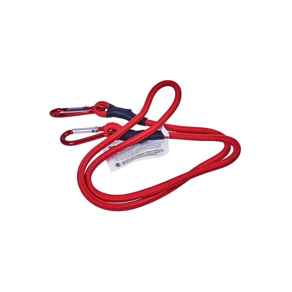 48" Bungee Cord & Clips Carabiner Hooks Luggage Tie Straps For Cycling Camping - S0618