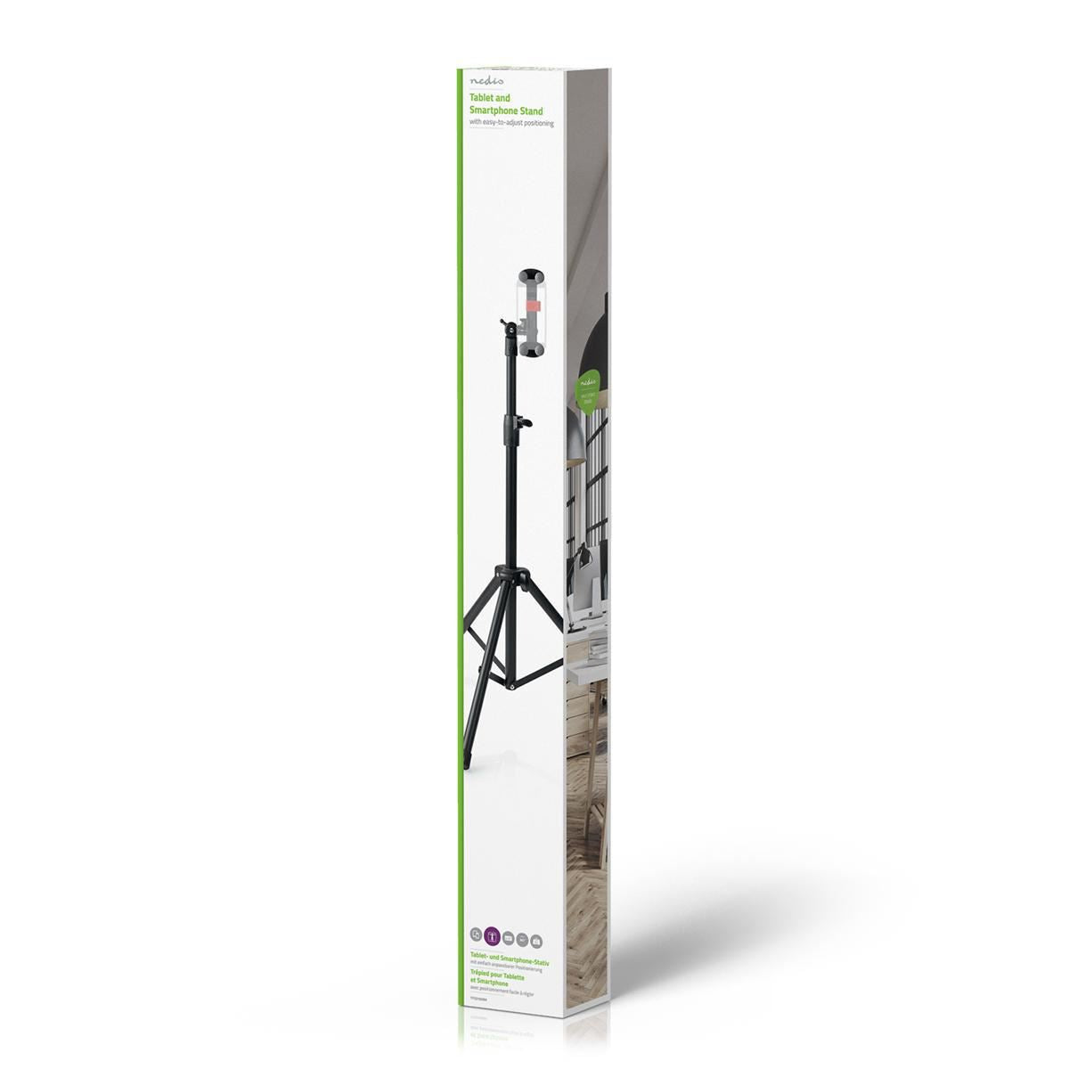 Nedis Tablet and Smartphone Mount Floor Stand 4 to 12" Full Motion - TFSD100BK