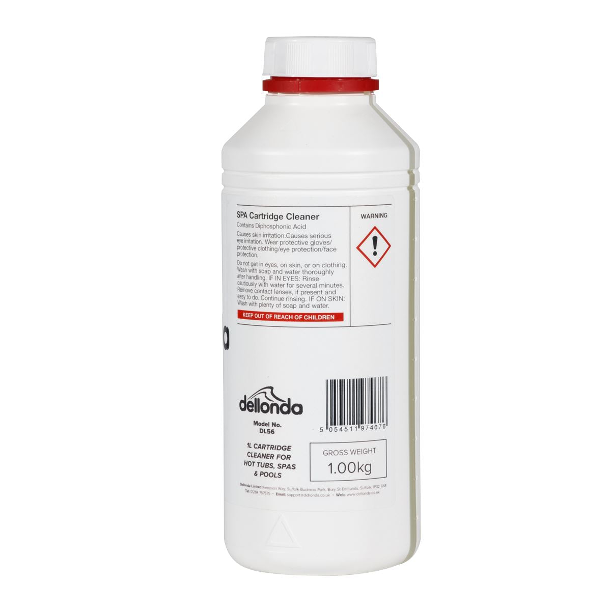 Dellonda 1L Cartridge Cleaner for Hot Tubs, Spas & Pools DL56