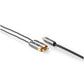 Nedis Subwoofer Cable RCA Male to 2x RCA Male 3m Gun Metal Grey Braided - CATB24000GY30