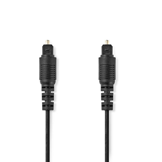 Nedis Optical Audio Cable TosLink Male TosLink Male 2m Round PVC Black