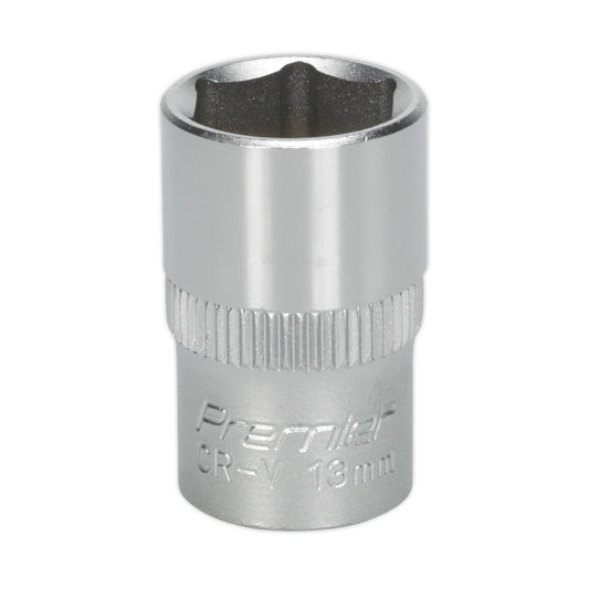Sealey WallDrive Socket 13mm 3/8"Sq Drive S3813