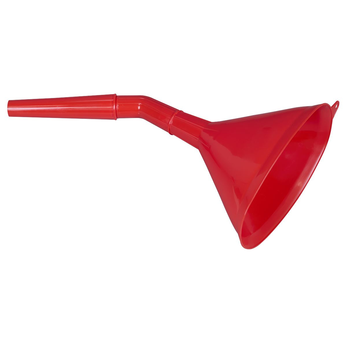 Sealey Angled Spout Oval Funnel with Filter 200mm - Medium F7