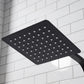Baridi Thermostatic Shower Mixer Set, 20x20cm Square Head, Adjustable Rail
