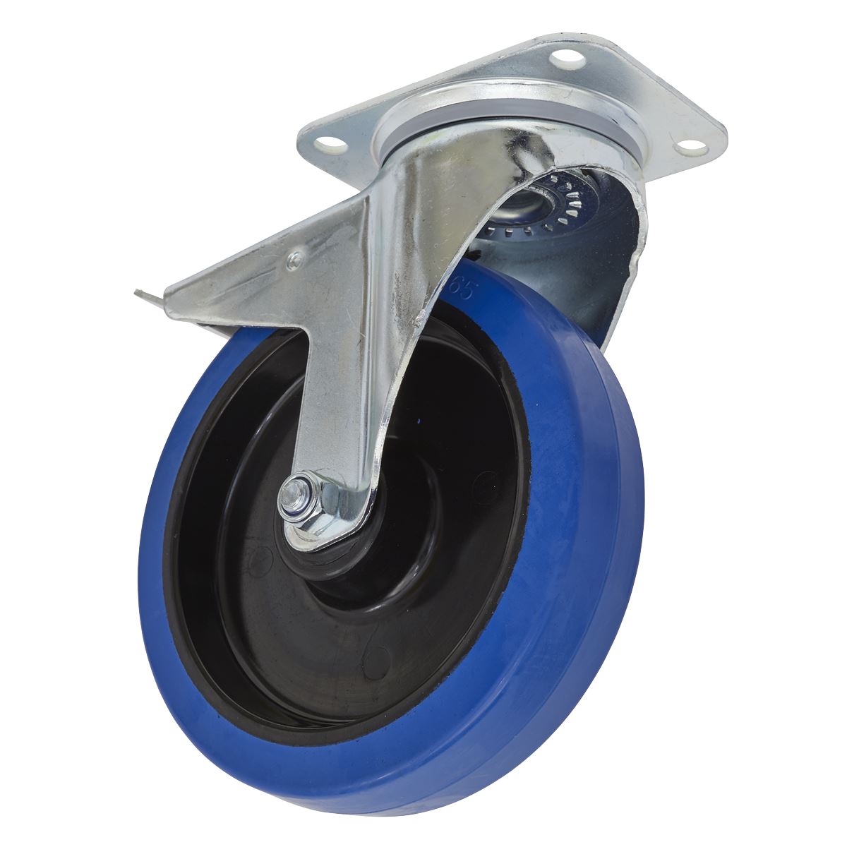 Sealey Castor Wheel Swivel Plate with Total Lock 200mm SCW3200SPL