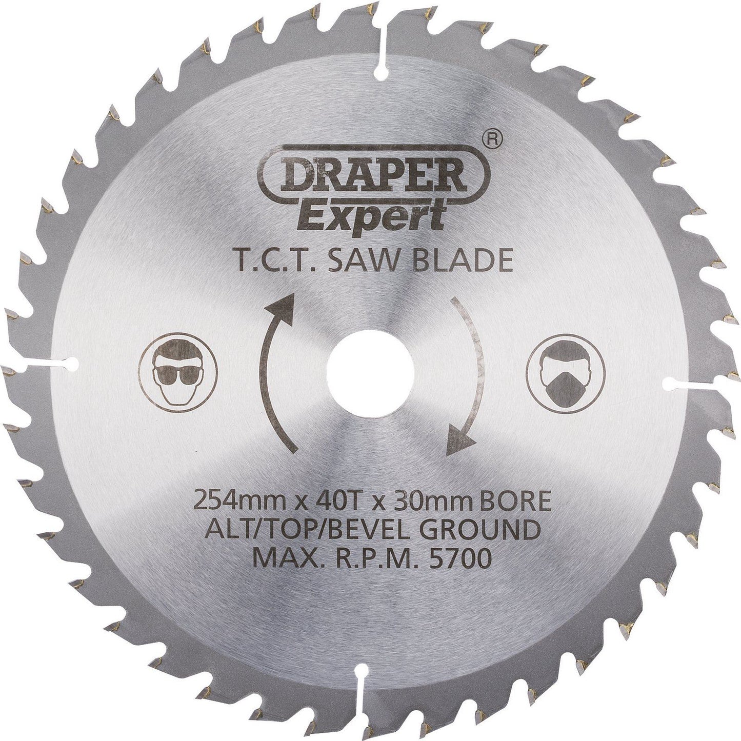 Draper Expert Circular TCT Saw Blade 254mm x 30mm 40T 40 Tooth 38154