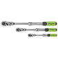 Sealey Siegen Extendable Flexi-Head Ratchet Wrench Set 3pc S01297