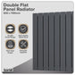 Baridi Horizontal Radiator Contemporary Double Flat Panel Design 600 x 1190mm � Anthracite DH342