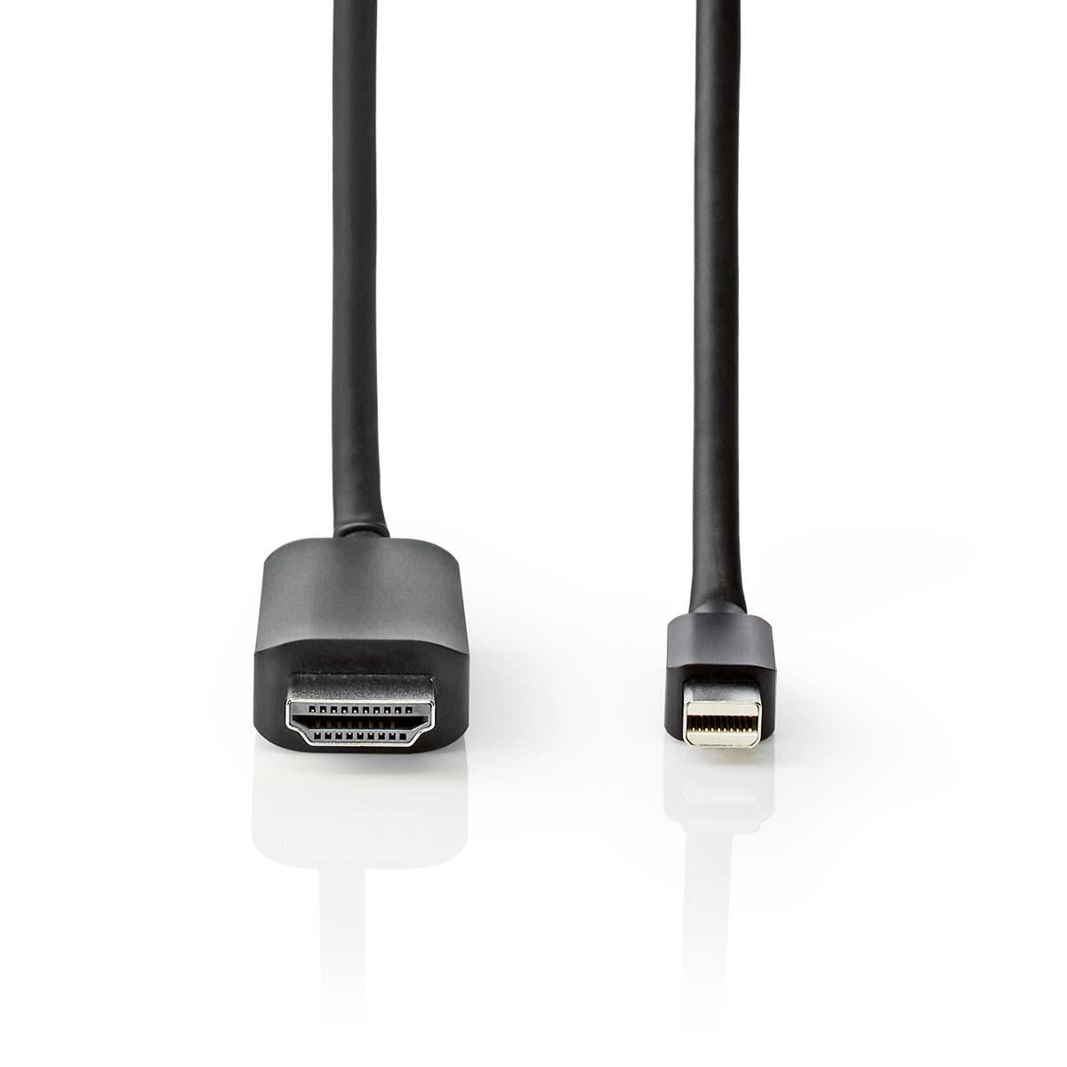 Nedis Mini DisplayPort Cable DisplayPort 1.4 Mini DisplayPort Male HDMI 2m - CCGP37604BK20