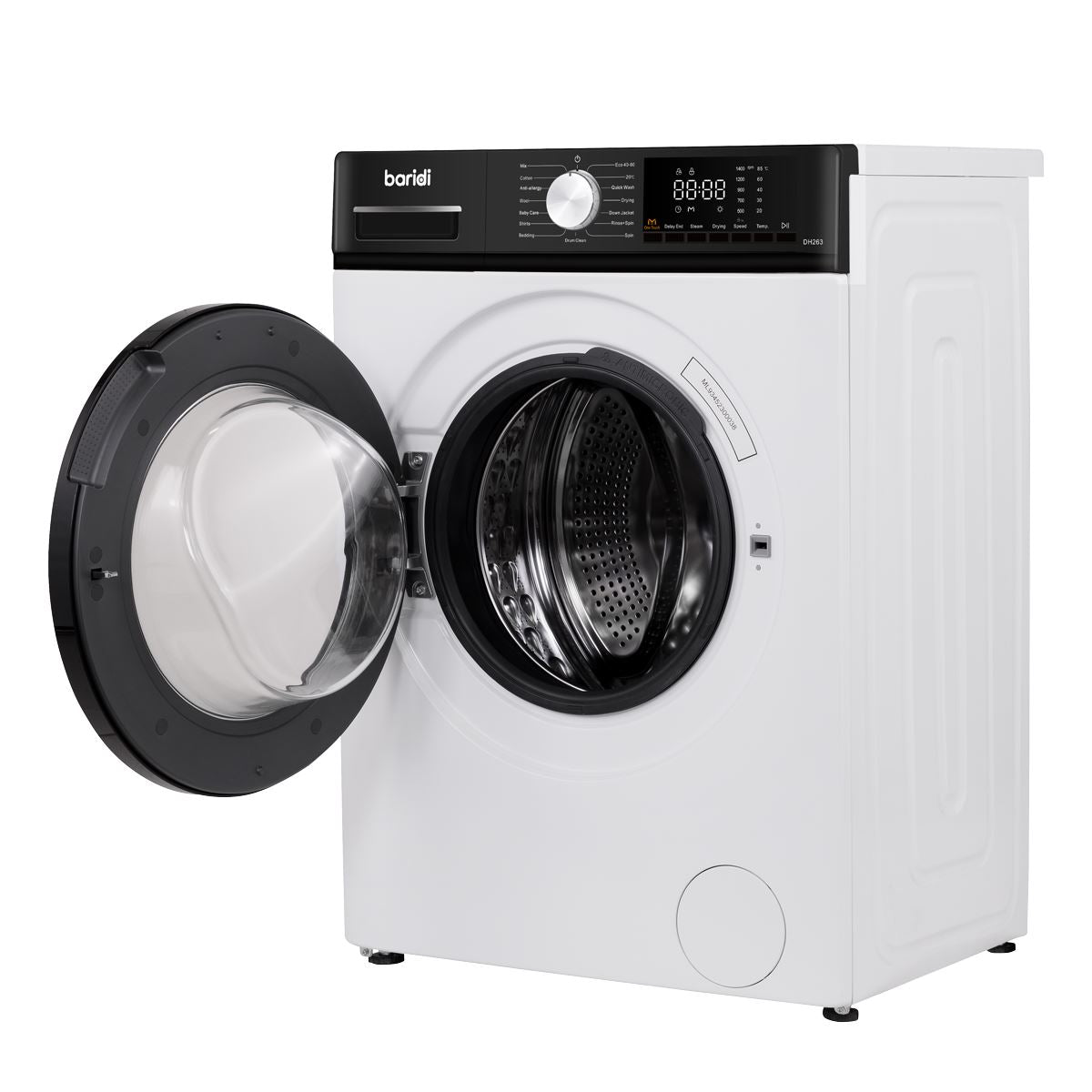 Baridi 8/5kg Washer Dryer, Front Loading, 1400rpm Energy Rating A � White DH263