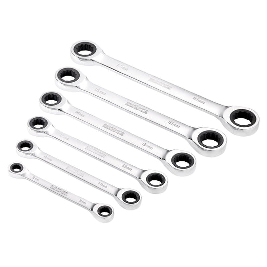 Draper 6 Piece Ratchet Ring Spanner Set 8231BSMM/6 - 27741