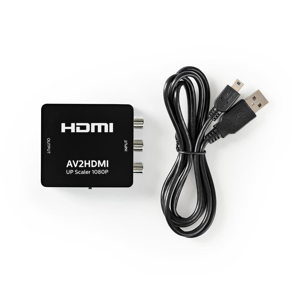 Nedis Composite Video to HDMI Converter 1-Way to 3x RCA (RWY) HDMI Output - VCON3456AT