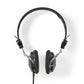Nedis Wired Headphones 1.1m Round Cable On-Ear Lightweight Black - HPWD1104BK