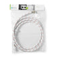 Nedis Nylon Inlet Hose 1/2'' Straight to 3/4'' Angled 10 bar 90 °C 3m - WAIH3412SH1N30
