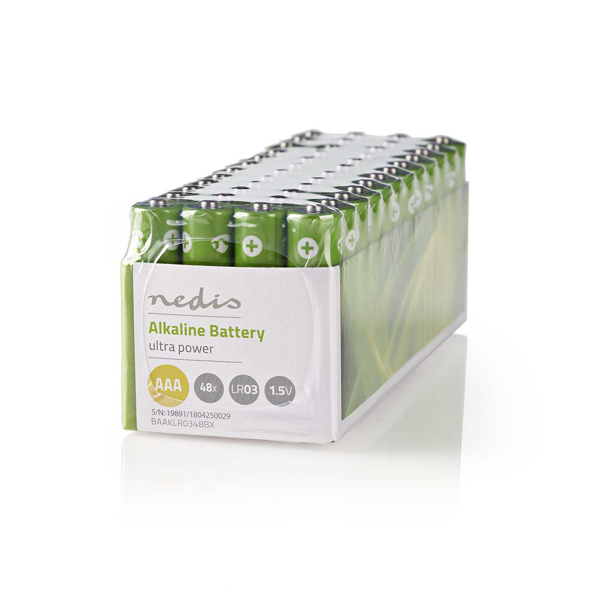 Nedis Alkaline Battery AAA 1.5V 48 pieces Box BAAKLR0348BX