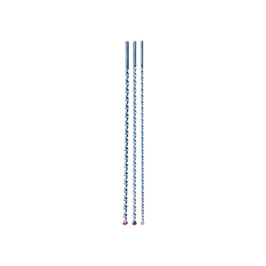 3 Piece Masonary Drill Bit Set Includes Sizes: 8/10 & 12mm 400mm Long Length - F2800