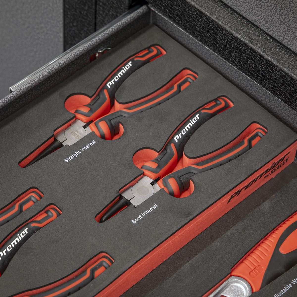 Sealey Premier Circlip Pliers Set with Tool Tray 4pc TBT57