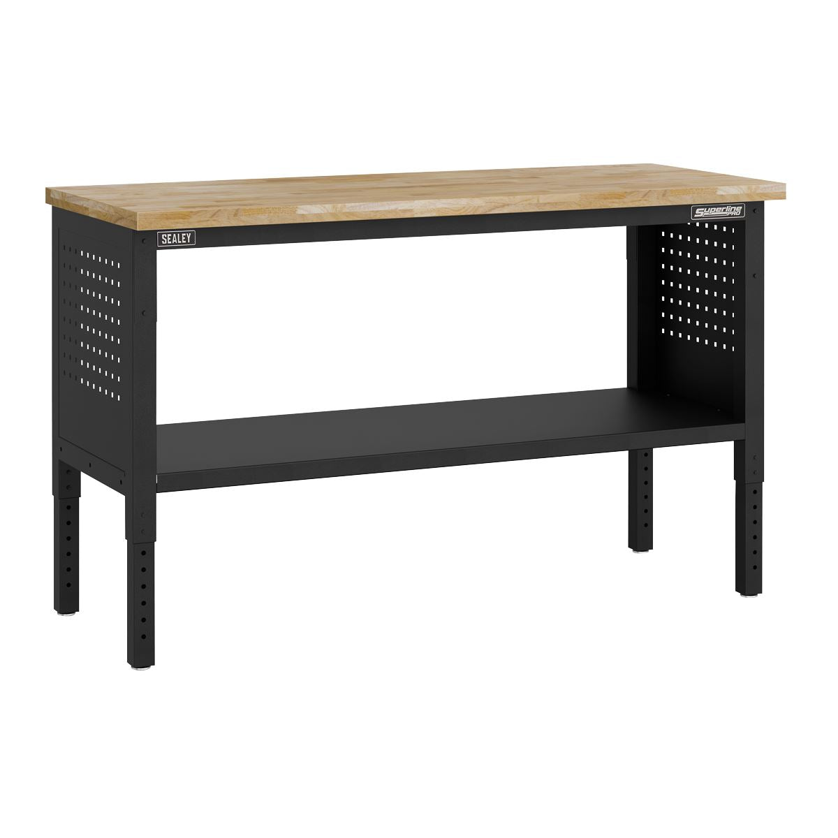 Sealey Superline Pro Modular Workbench, 3 Drawers Cupboard Wooden Worktop 1525mm