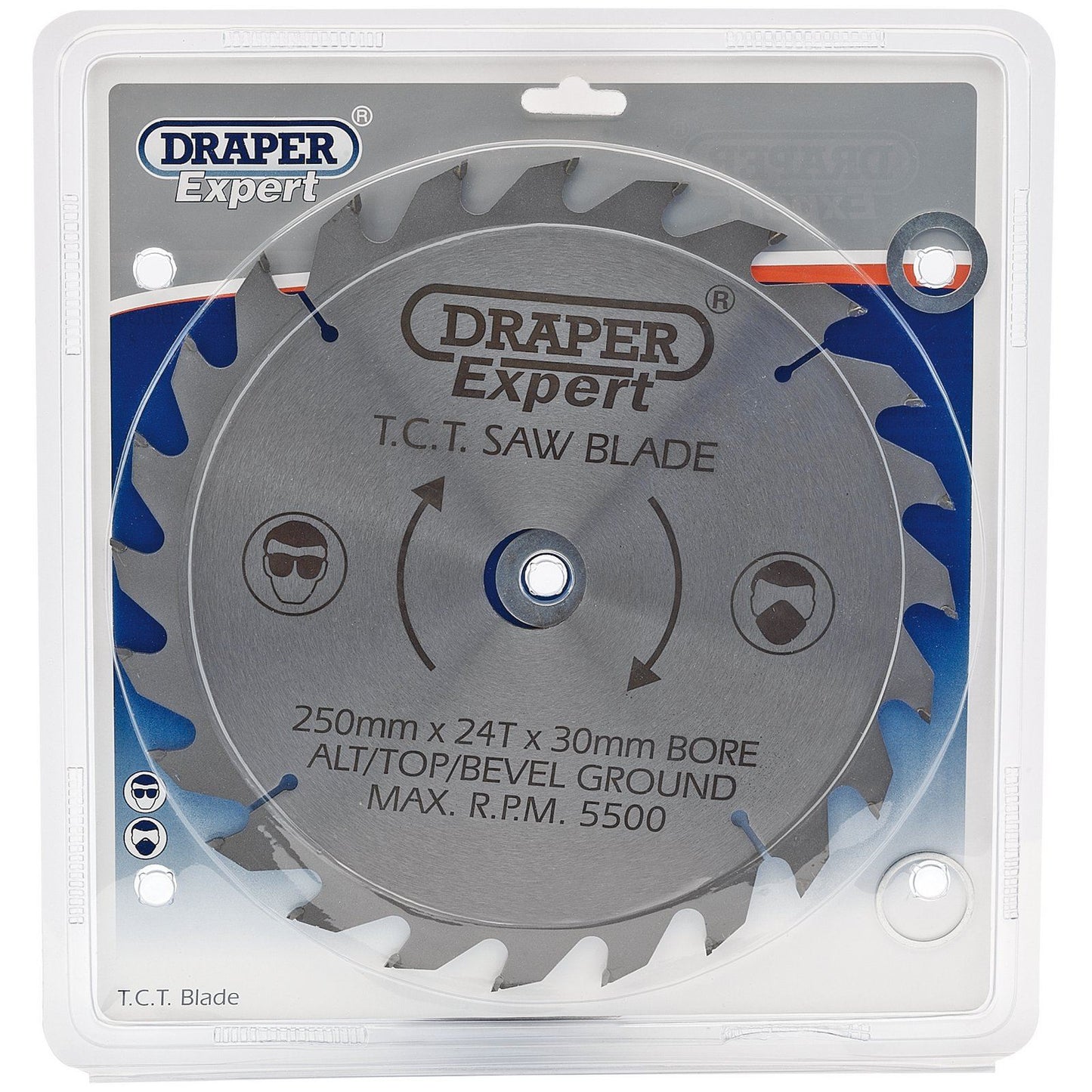 Draper Circular TCT Saw Blade 250mm x 30mm 25mm 20mm 16mm x 24T 24 Tooth 09486