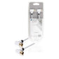 Konig Coax cable 100 dB coax male angled to female angled 2m white - CSBW40010WT20