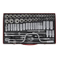Sealey Socket Set 64pc 3/8" & 1/2"Sq Drive 6pt WallDrive - Met/Imp AK694
