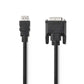 Nedis HDMI to DVI Cable HDMI Connector to DVI-D 24+1-Pin Male 10m Black