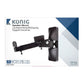 Konig Speaker mount 20 kg / 44 lbs 2 pcs - SPMT2000BK