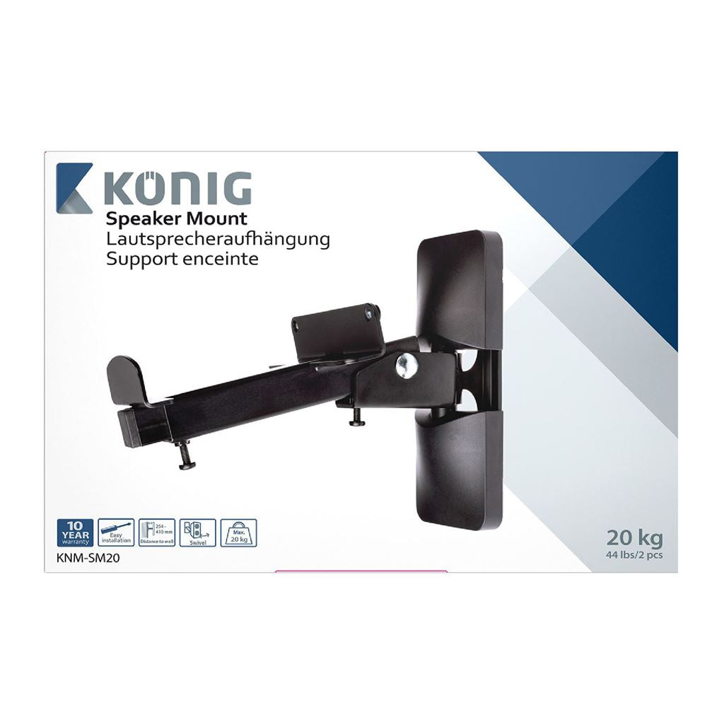 Konig Speaker mount 20 kg / 44 lbs 2 pcs - SPMT2000BK