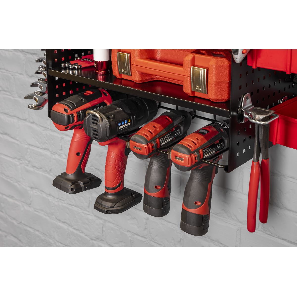 Sealey Power Tool Storage Rack with Shelves PTSR4