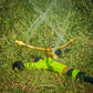 Sealey 3-Arm Brass Sprinkler with Metal Wheeled Base JS2032