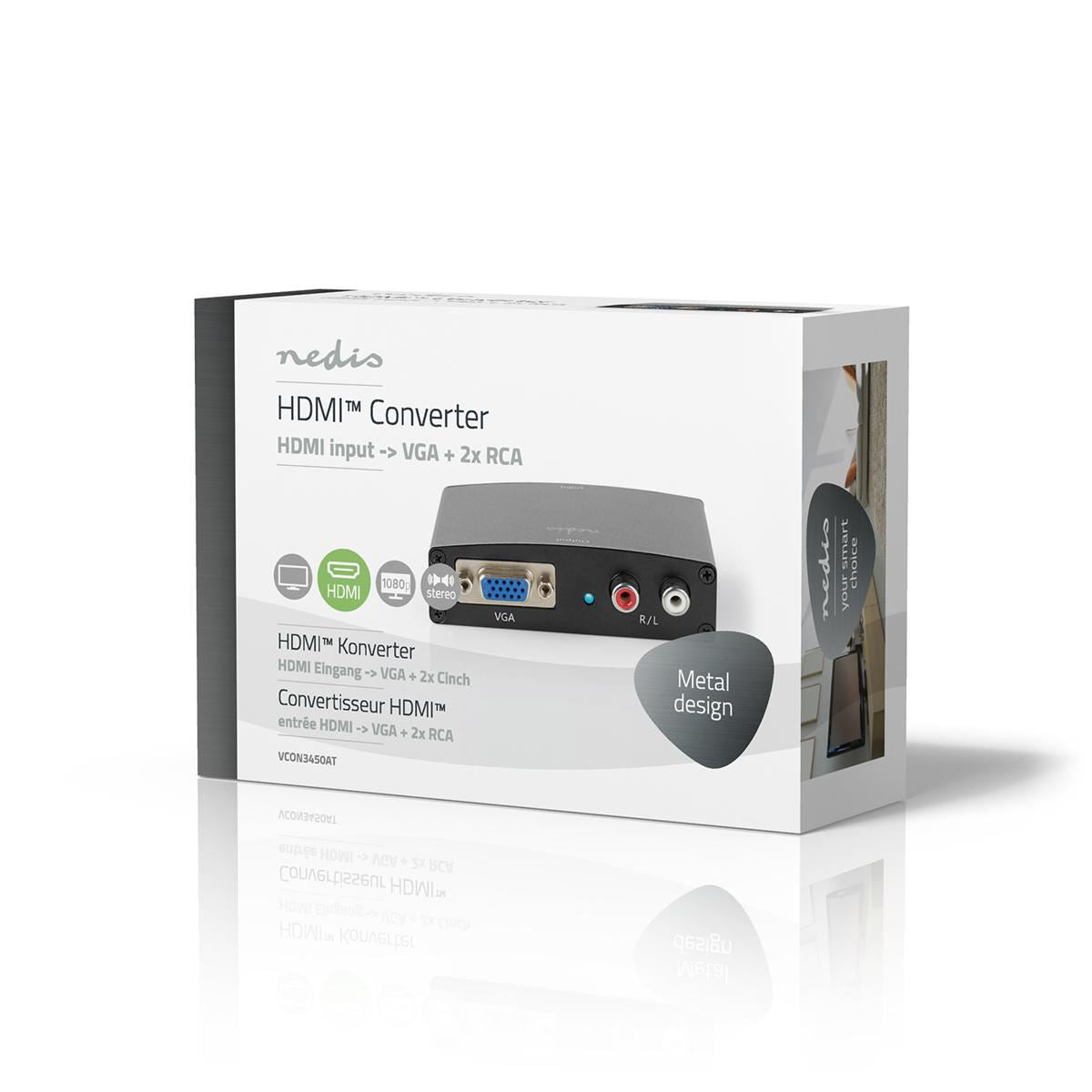 Nedis HDMI Converter HDMI to VGA - VCON3450AT