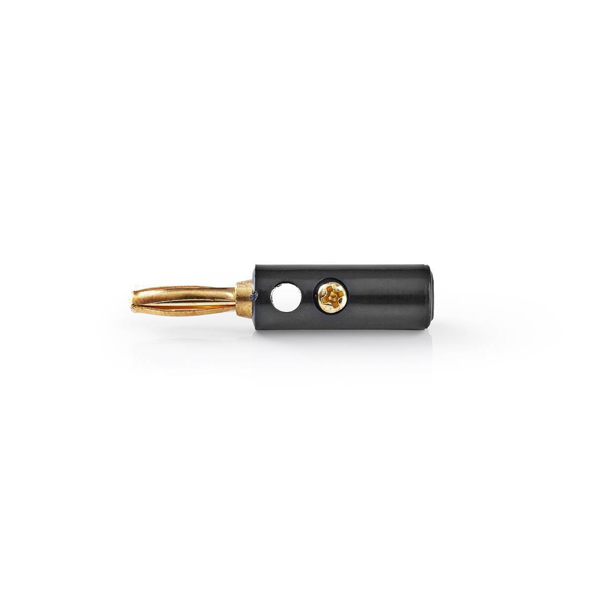 Nedis Banana Connector Banana Male Gold Plated 25 pieces Black CAVC26900BKG