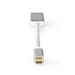 Silver Nedis 1.2 Mini DisplayPort Male to HDMI Female 21.6 Gbps 0.2m 20cm 4K - CCTB37450AL02