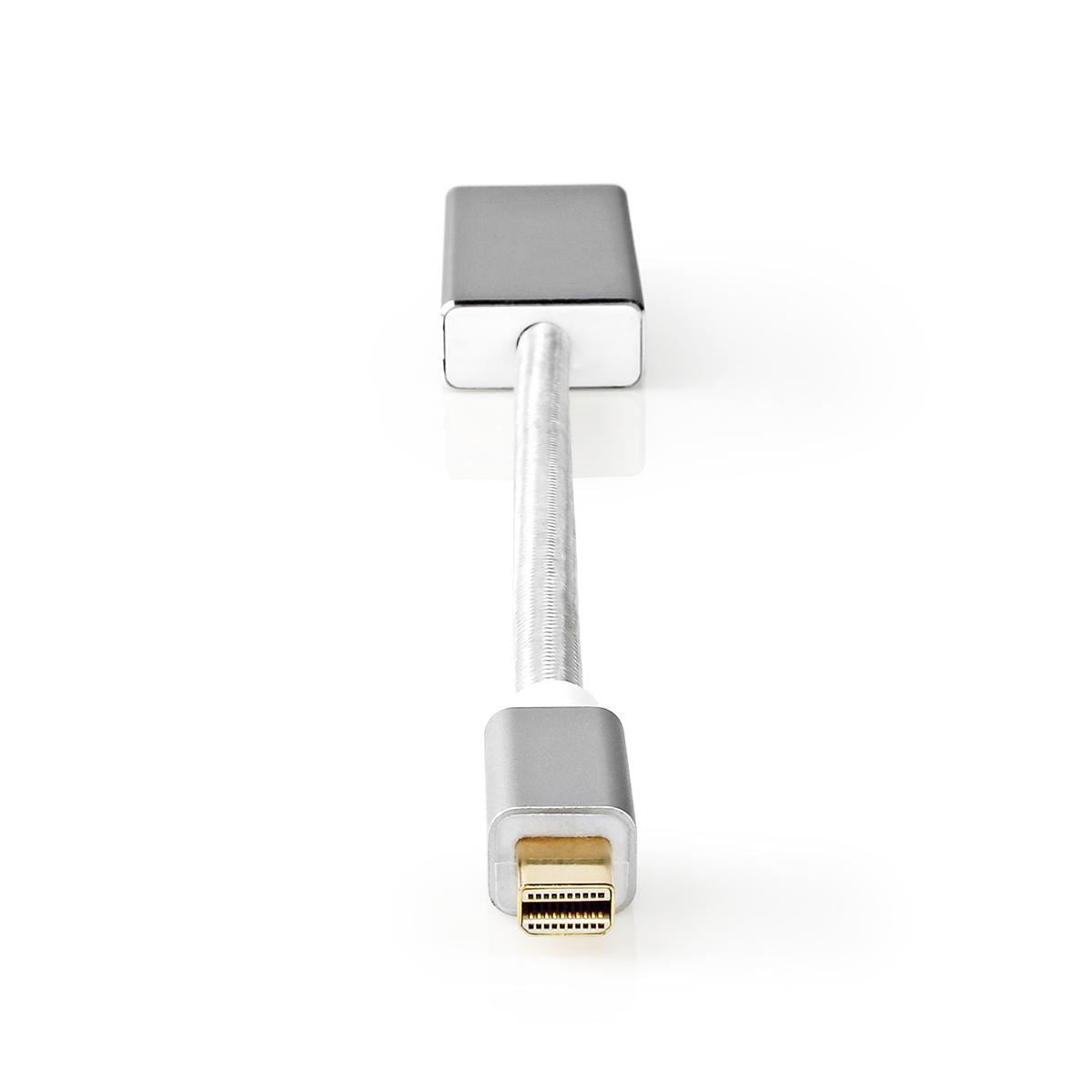 Silver Nedis 1.2 Mini DisplayPort Male to HDMI Female 21.6 Gbps 0.2m 20cm 4K - CCTB37450AL02