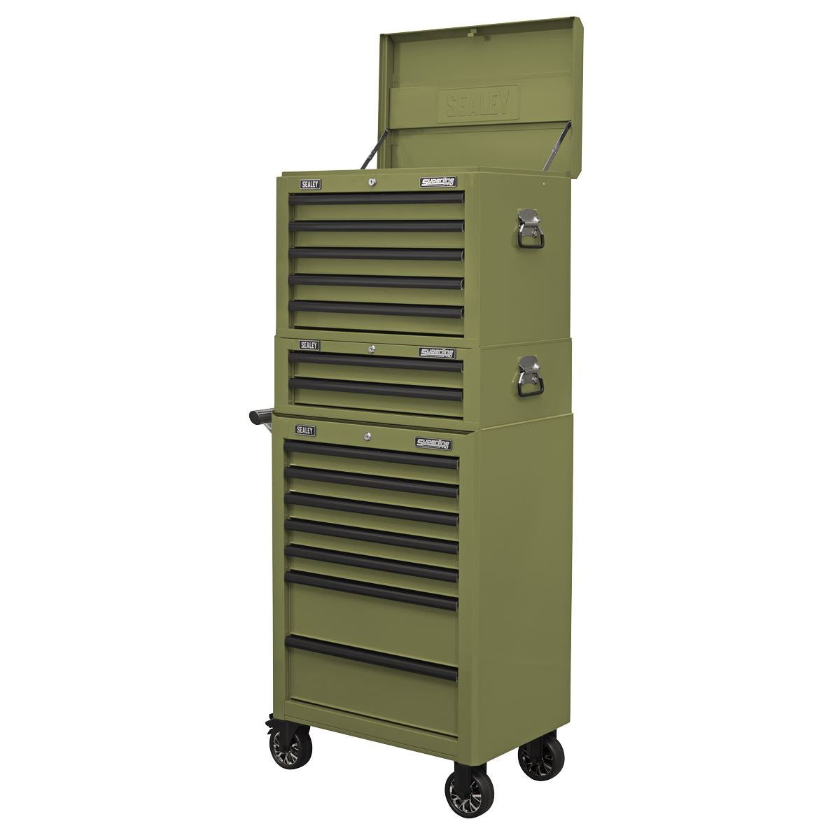 Sealey Superline Pro Mid-Box Tool Chest 2 Drawer - Khaki AP26029TK
