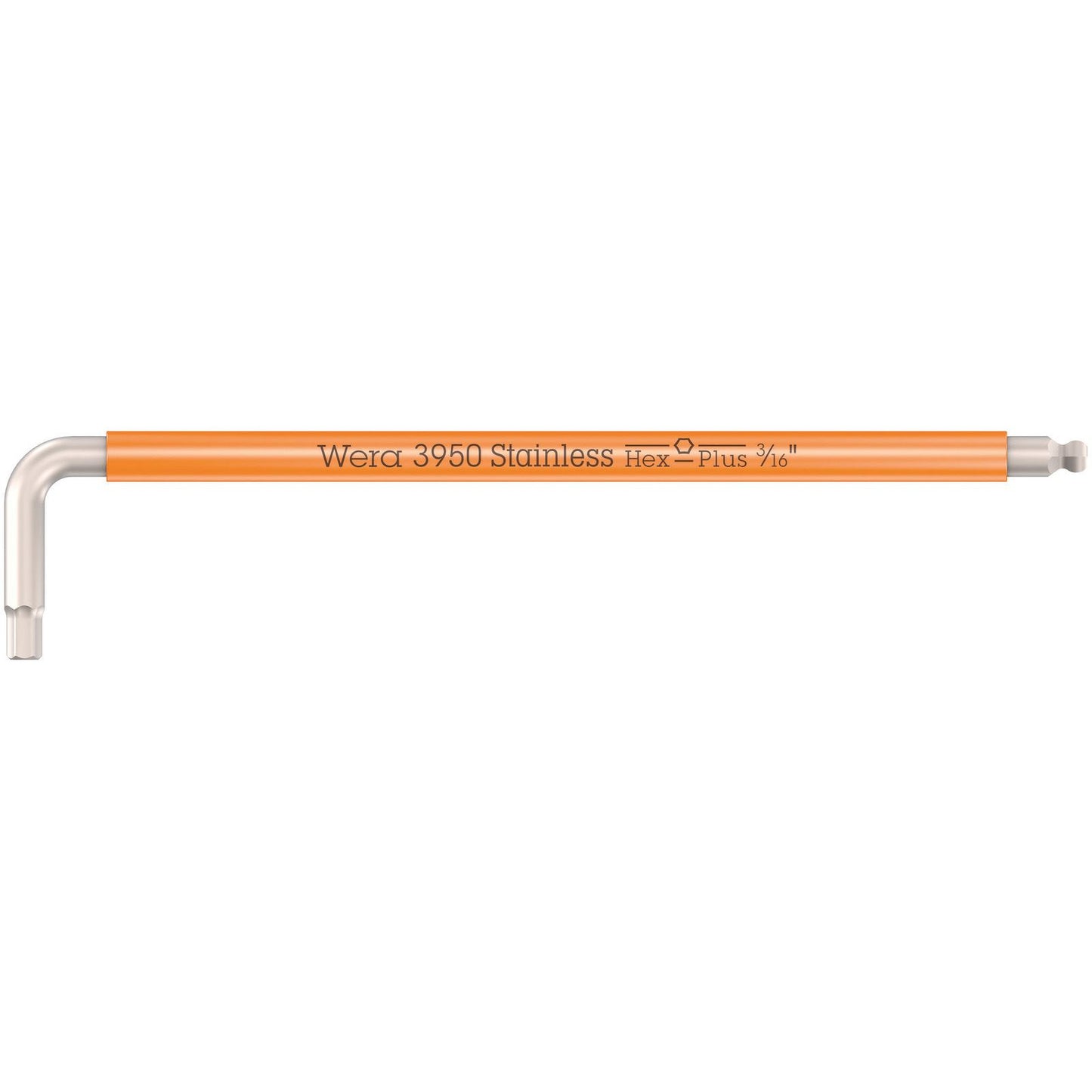 Wera 3950 Spkl Stainless Steel Multicolour Hex Key 3/16"  022854