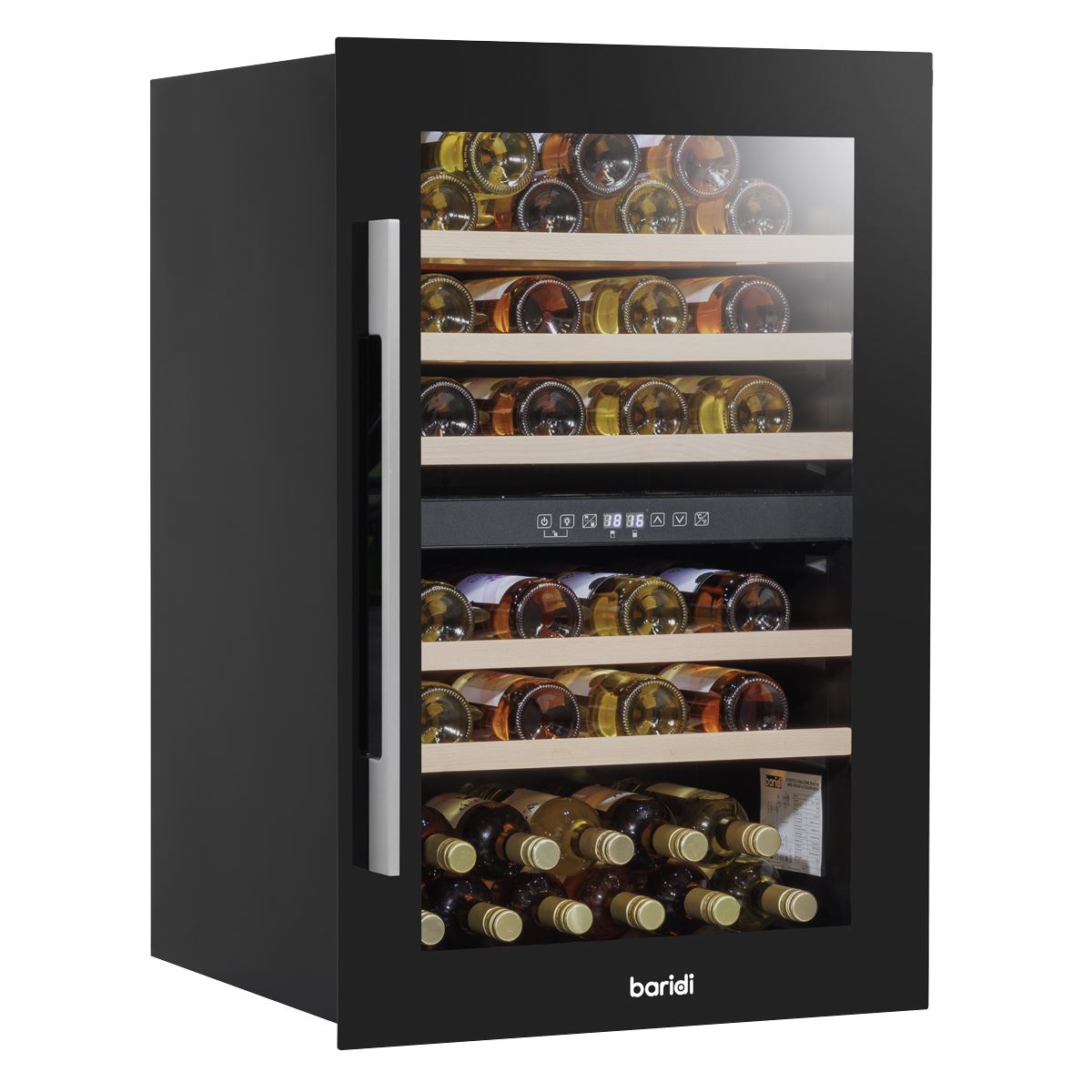Baridi 57 Bottle Dual Zone Wine Fridge & Cooler 60cm DH118