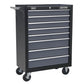 Sealey Rollcab 8 Drawer with Ball Bearing Slides - Black/Grey AP3508TB
