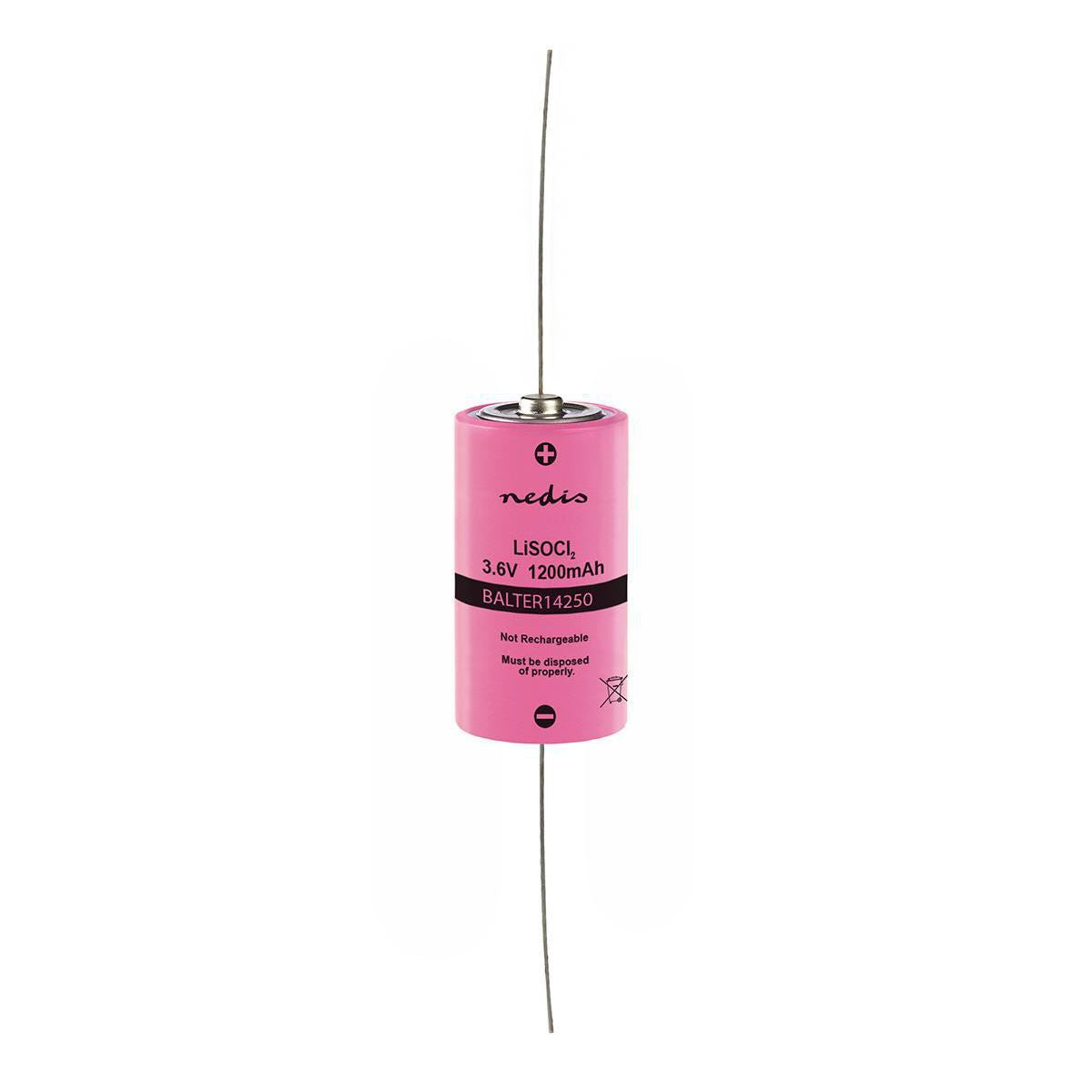 Nedis Lithium Thionyl Chloride Battery ER14250 3.6V 1200mAh BALTER14250A