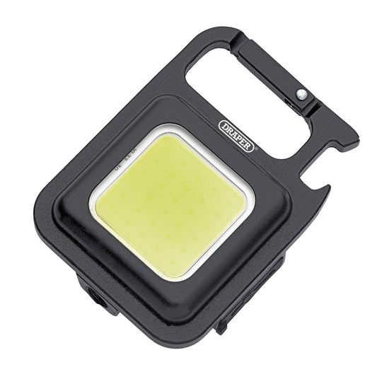 Draper COB LED Rechargeable Pocket Light with Stand and Belt Clip, 5W 350 Lumens